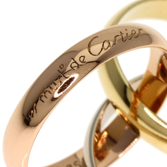 CARTIER Yellow Gold Trinity Ring #50 - Picture 6 of 7